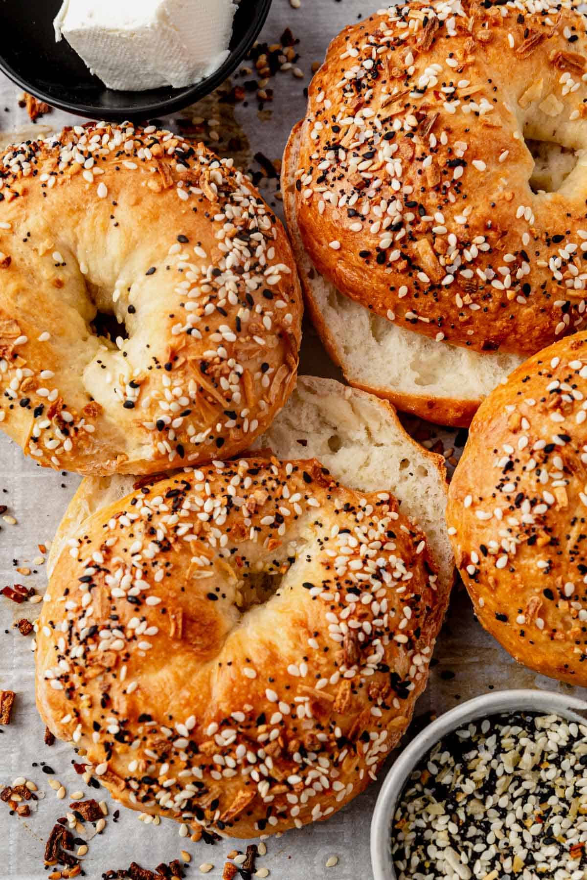cottage-cheese-bagel-everything-topping